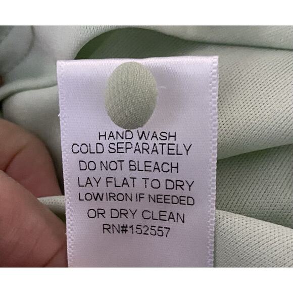 Baltic Born Sz S Mint Green Puffed Slv Btn Front Elastic Waist Mila Swiss Dot - Picture 11 of 12